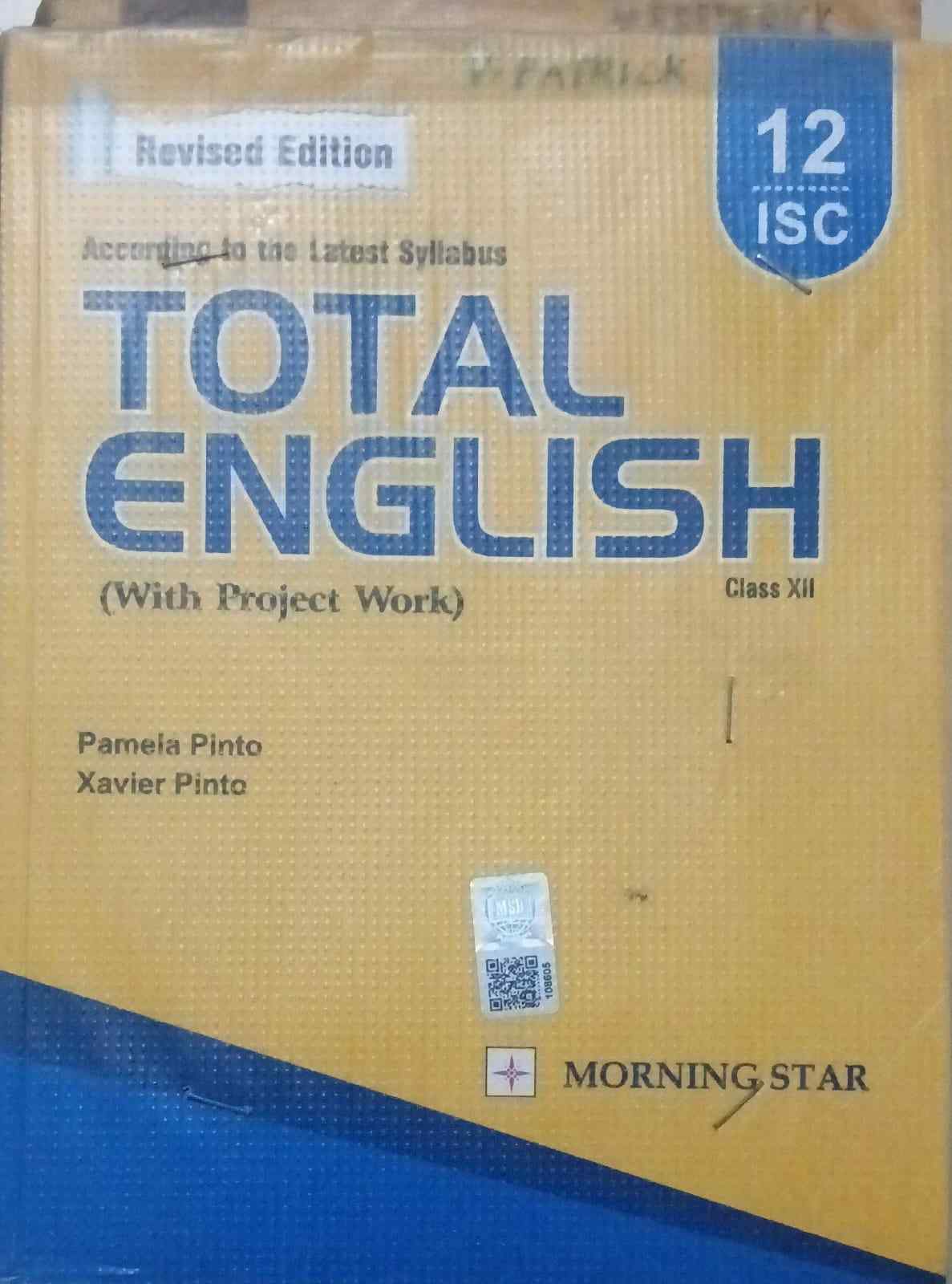 Cover of TOTAL ENGLISH - CLASS XII